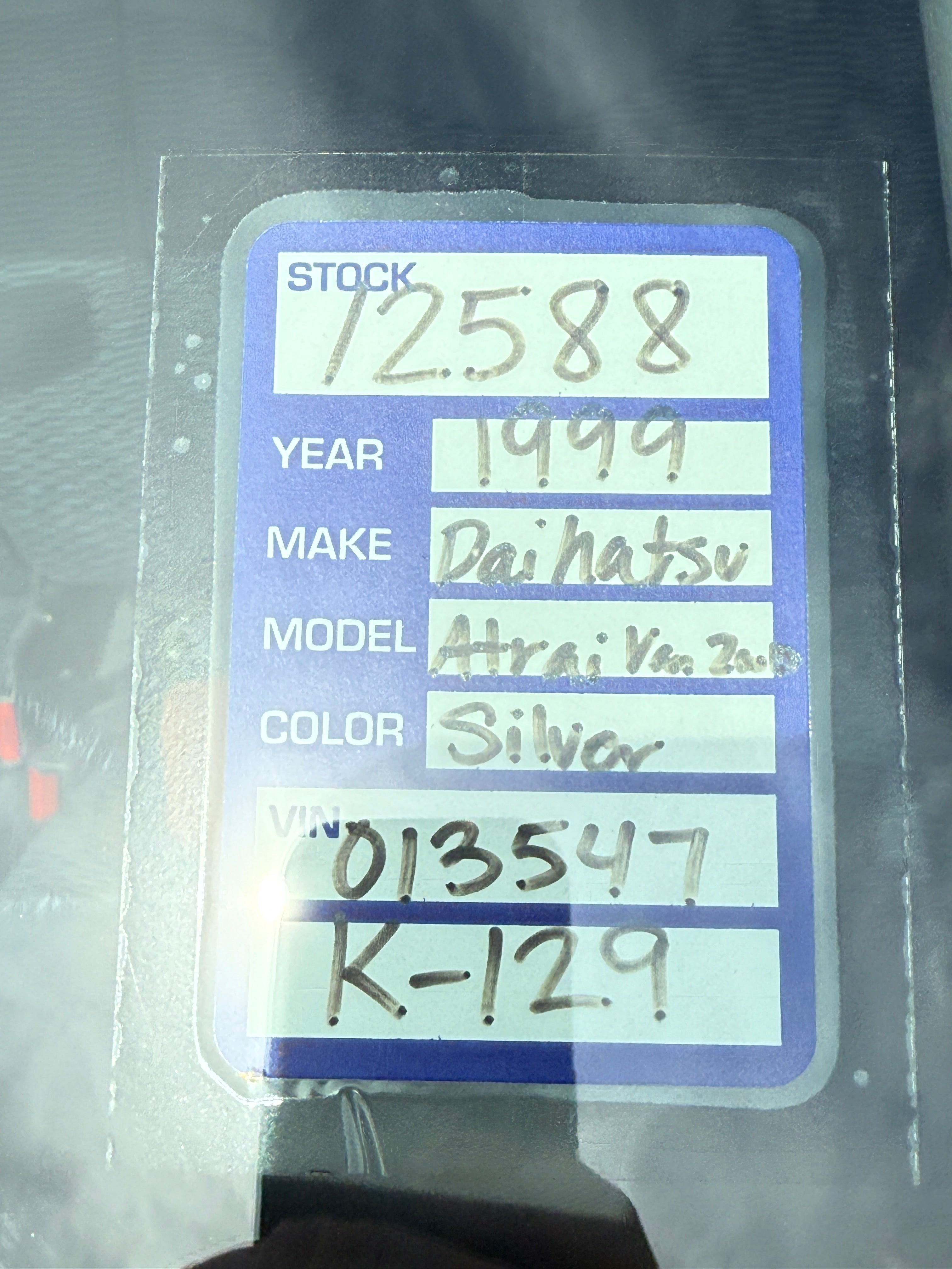 1999 Daihatsu Atrai Turbo Stk#12588